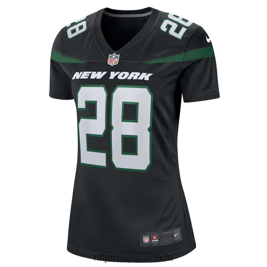 Women New York Jets Curtis Martin Nike Black Retired Player Jersey Clothing NFL TBXFR63985