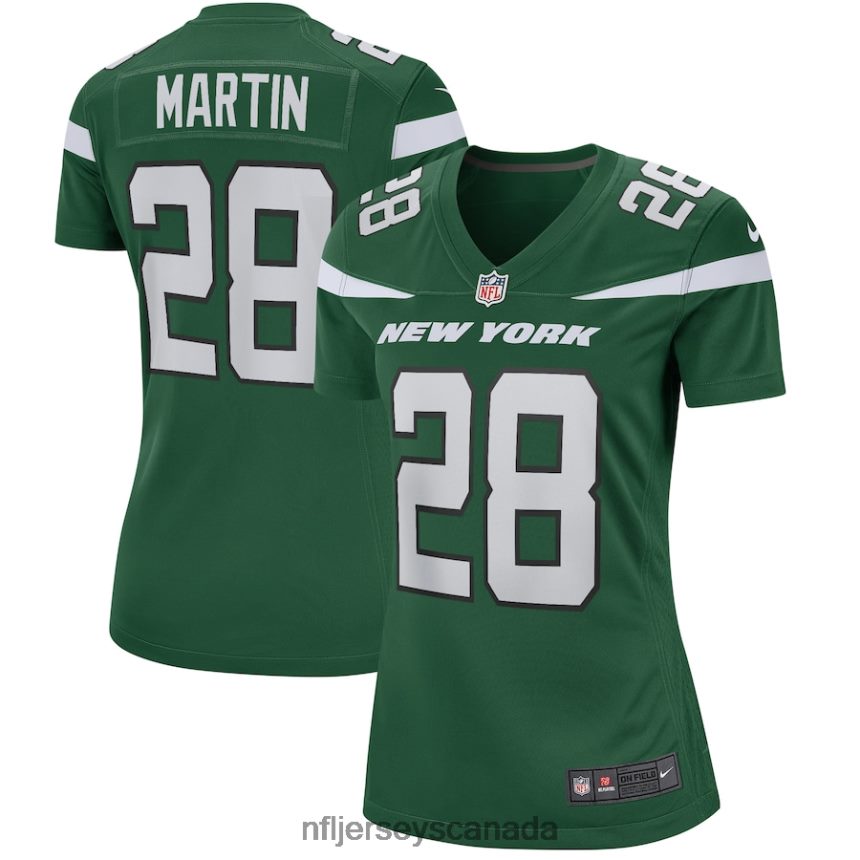 Women New York Jets Curtis Martin Nike Gotham Green Game Retired Player Jersey Clothing NFL TBXFR64733