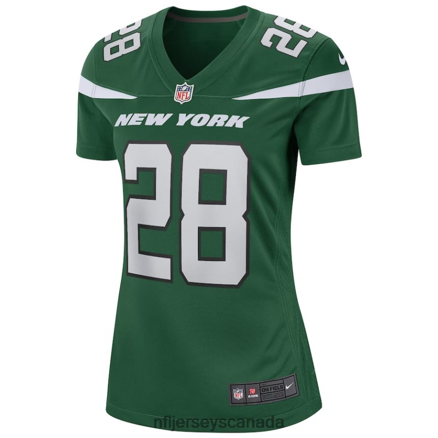 Women New York Jets Curtis Martin Nike Gotham Green Game Retired Player Jersey Clothing NFL TBXFR64733