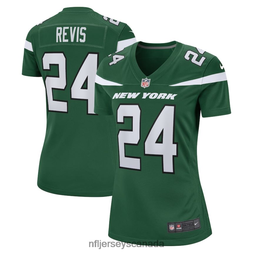 Women New York Jets Darrelle Revis Nike Gotham Green Retired Player Game Jersey Clothing NFL TBXFR63508