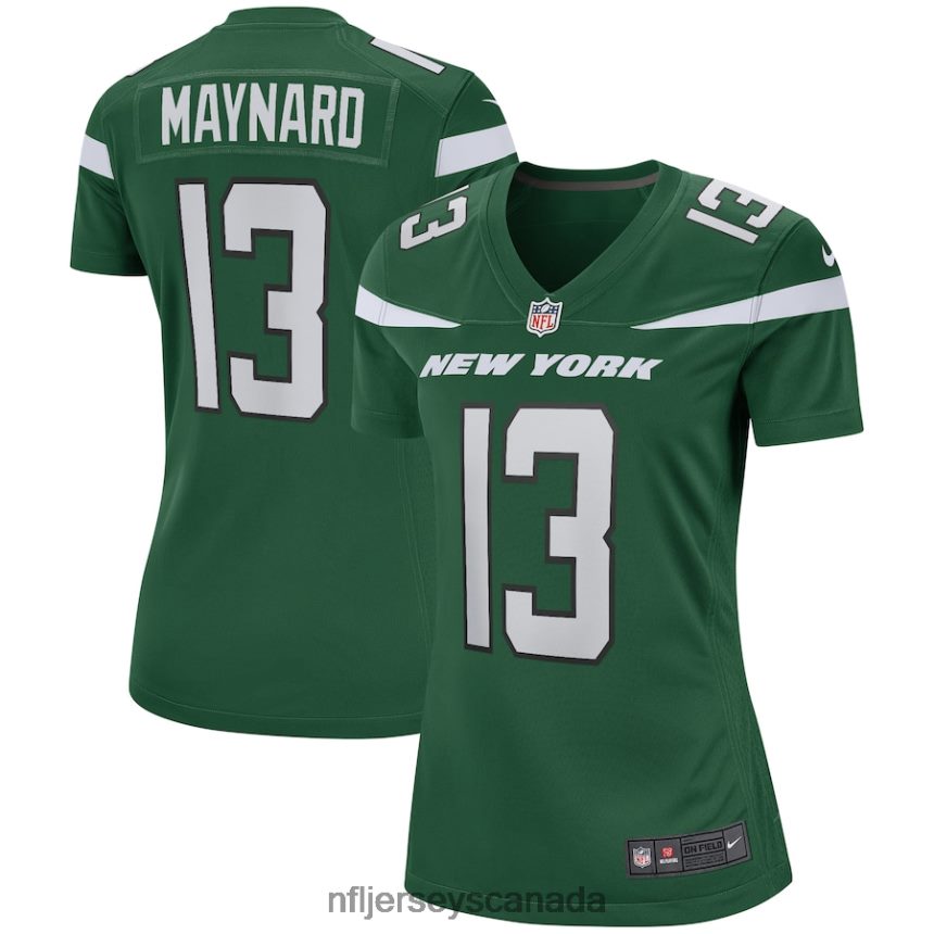 Women New York Jets Don Maynard Nike Gotham Green Game Retired Player Jersey Clothing NFL TBXFR65051