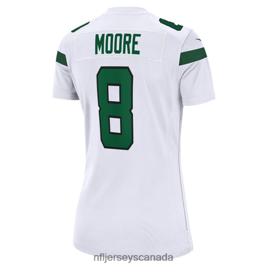Women New York Jets Elijah Moore Nike White Game Jersey Clothing NFL TBXFR63685