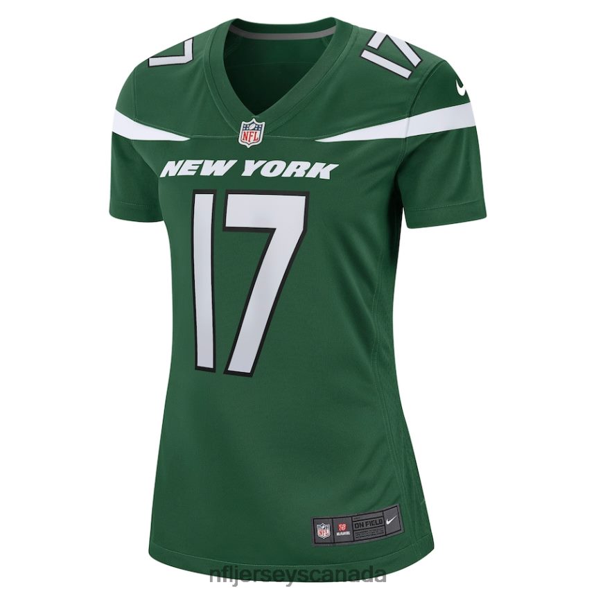 Women New York Jets Garrett Wilson Nike Gotham Green Player Game Jersey Clothing NFL TBXFR61216