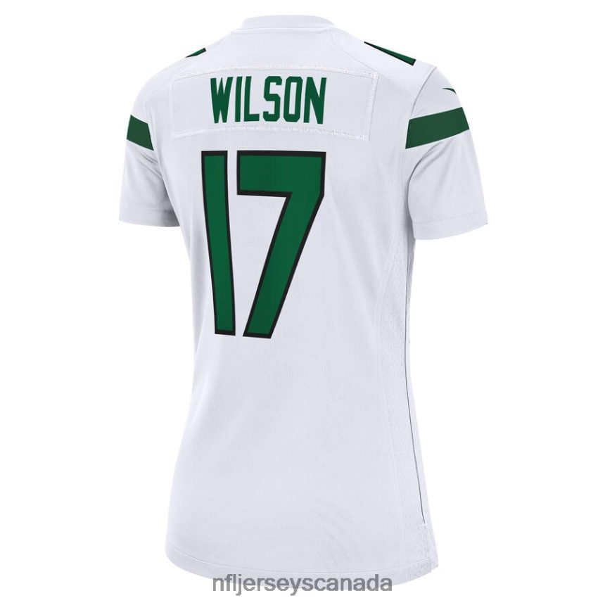 Women New York Jets Garrett Wilson Nike White Game Player Jersey Clothing NFL TBXFR64125