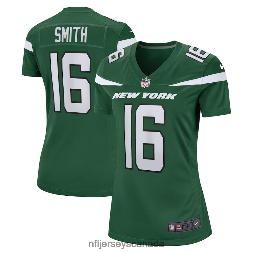 Women New York Jets Jeff Smith Nike Gotham Green Game Jersey Clothing NFL TBXFR65052