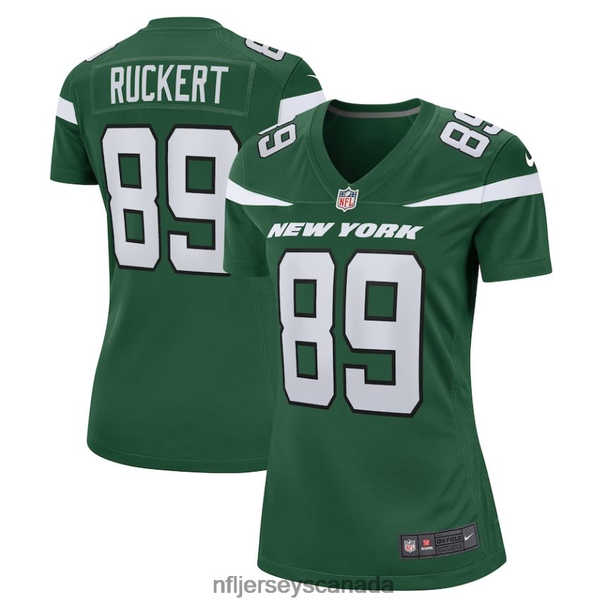 Women New York Jets Jeremy Ruckert Nike Gotham Green Game Player Jersey Clothing NFL TBXFR63979