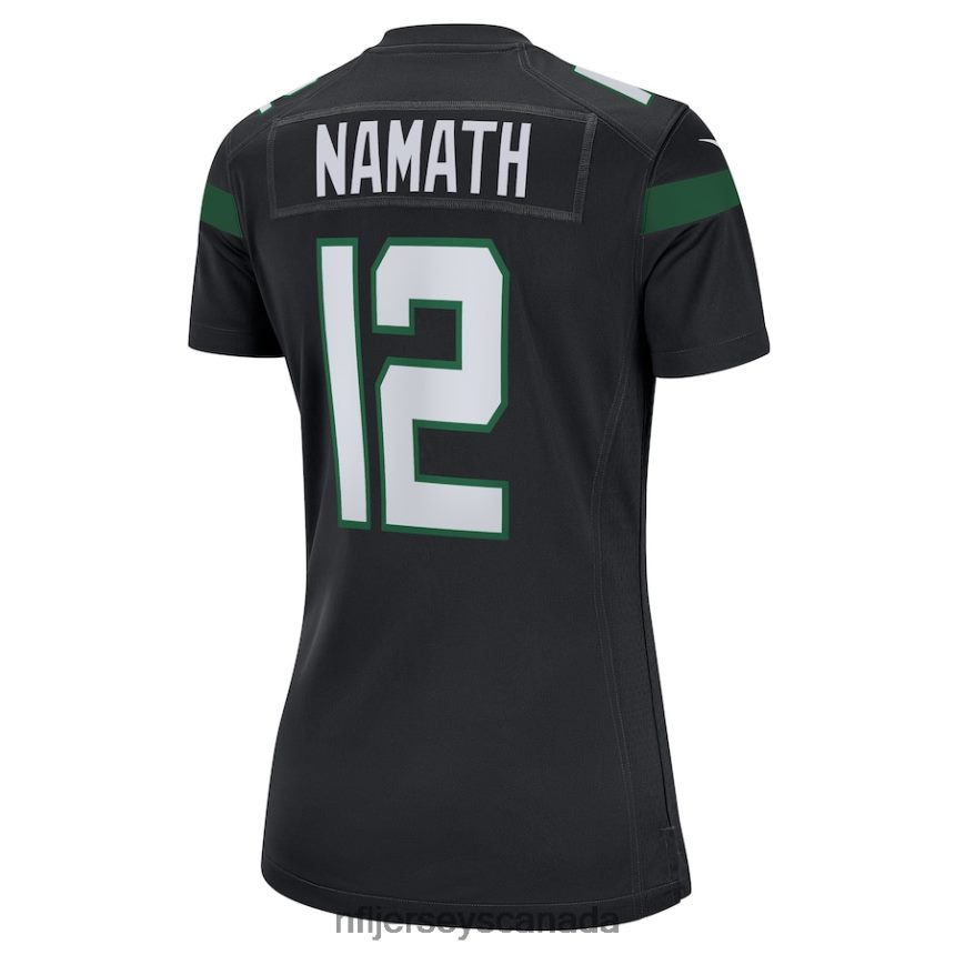 Women New York Jets Joe Namath Nike Black Retired Player Jersey Clothing NFL TBXFR62129