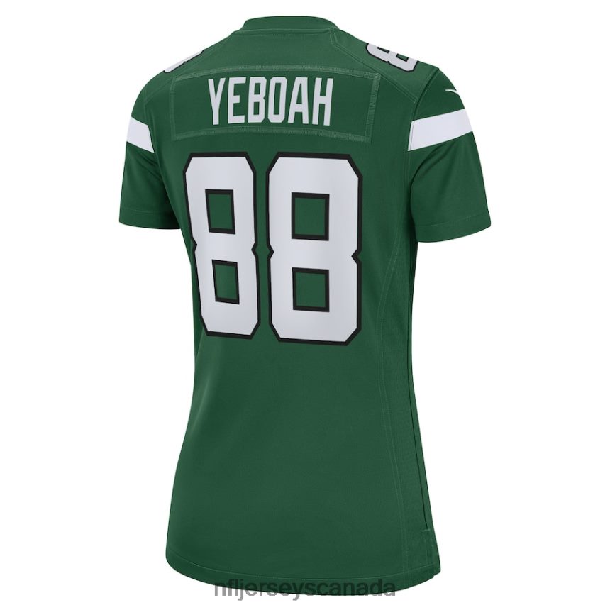 Women New York Jets Kenny Yeboah Nike Gotham Green Game Player Jersey Clothing NFL TBXFR65025