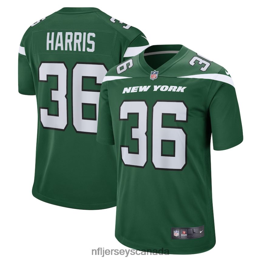 Women New York Jets Marcell Harris Nike Gotham Green Game Player Jersey Clothing NFL TBXFR65024