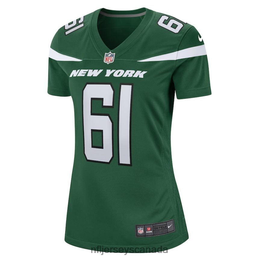 Women New York Jets Max Mitchell Nike Gotham Green Game Player Jersey Clothing NFL TBXFR65002