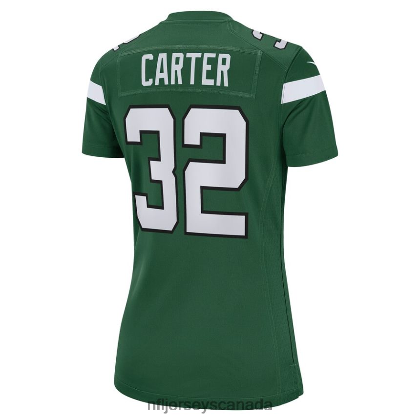 Women New York Jets Michael Carter Nike Gotham Green Game Jersey Clothing NFL TBXFR63235