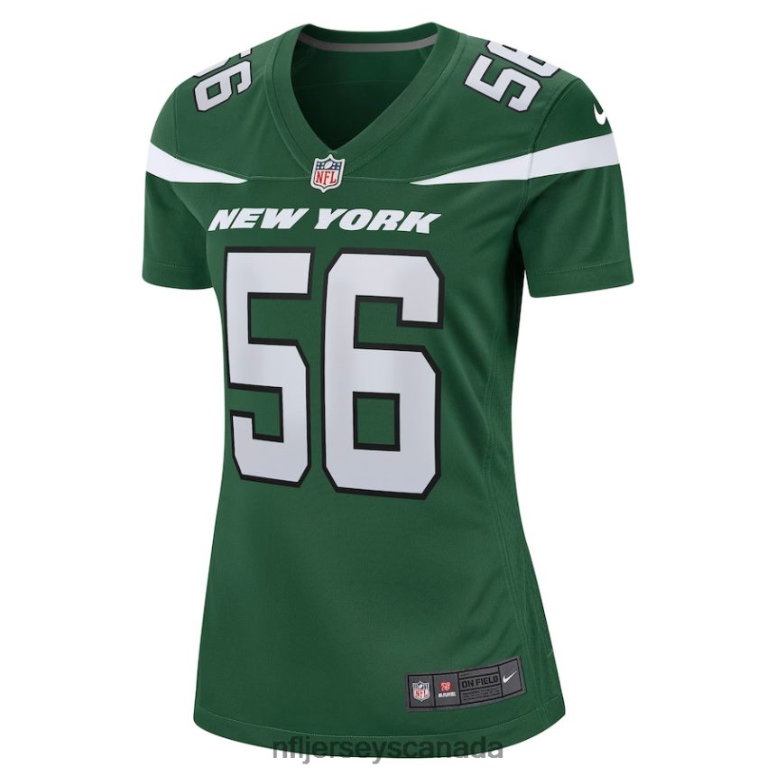 Women New York Jets Quincy Williams Nike Gotham Green Game Jersey Clothing NFL TBXFR65036