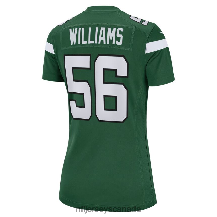 Women New York Jets Quincy Williams Nike Gotham Green Game Jersey Clothing NFL TBXFR65036