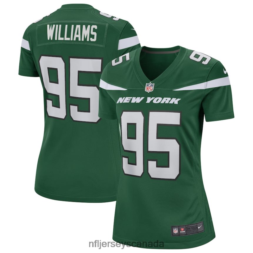 Women New York Jets Quinnen Williams Nike Gotham Green Game Jersey Clothing NFL TBXFR63738