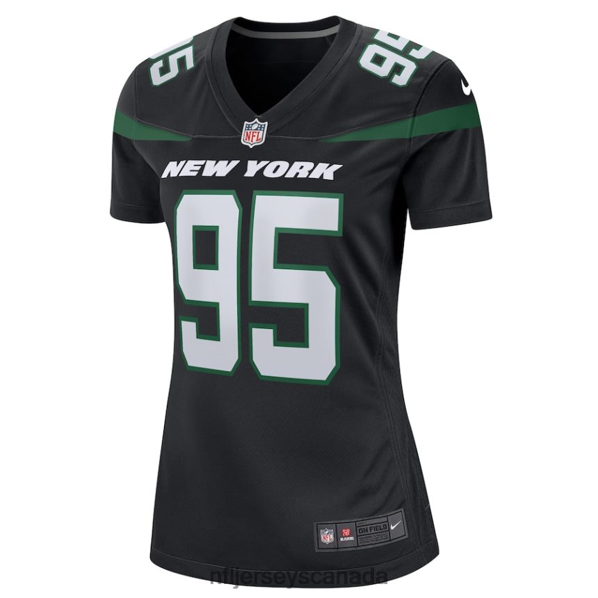Women New York Jets Quinnen Williams Nike Stealth Black Alternate Game Player Jersey Clothing NFL TBXFR63789