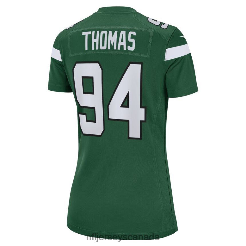 Women New York Jets Solomon Thomas Nike Gotham Green Game Jersey Clothing NFL TBXFR64744