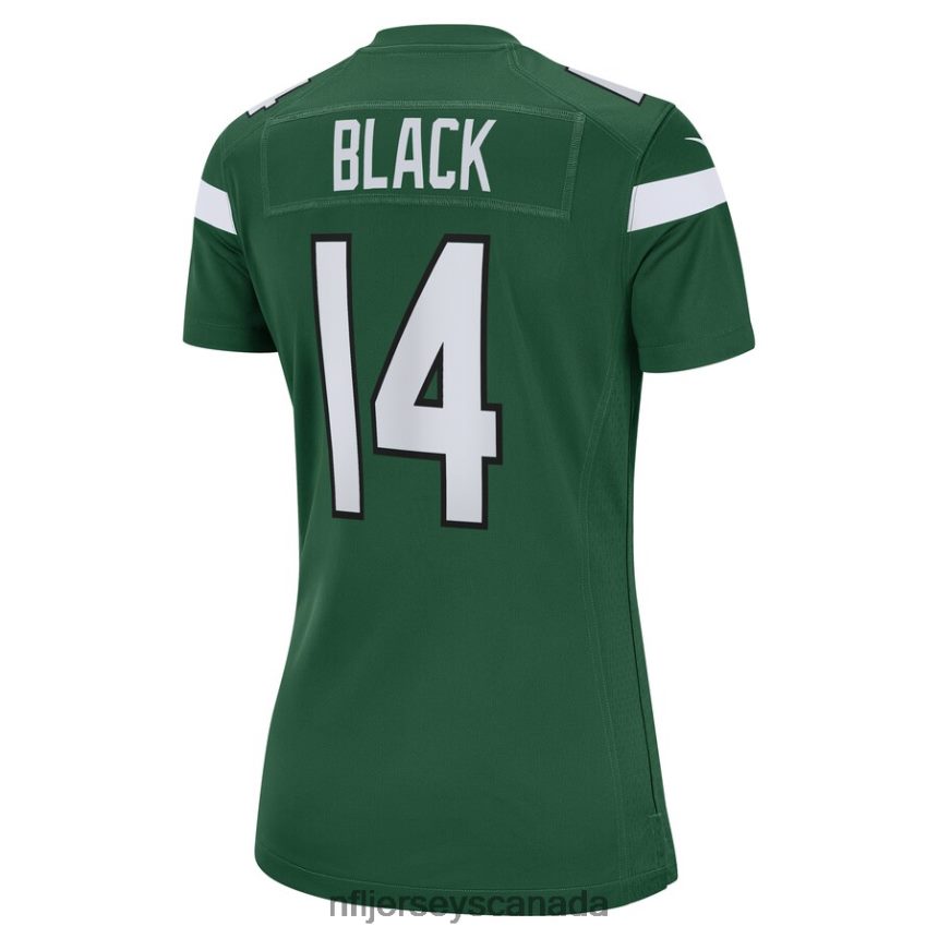 Women New York Jets Tarik Black Nike Gotham Green Game Player Jersey Clothing NFL TBXFR65041