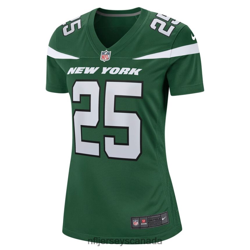 Women New York Jets Ty Johnson Nike Gotham Green Game Jersey Clothing NFL TBXFR65028