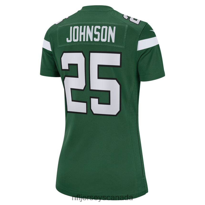 Women New York Jets Ty Johnson Nike Gotham Green Game Jersey Clothing NFL TBXFR65028