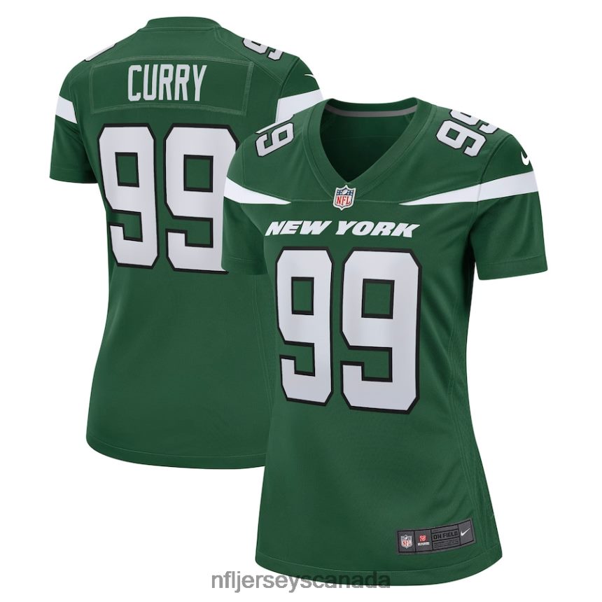 Women New York Jets Vinny Curry Nike Gotham Green Game Jersey Clothing NFL TBXFR65048