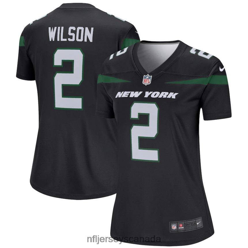 Women New York Jets Zach Wilson Nike Black Legend Jersey Clothing NFL TBXFR63780