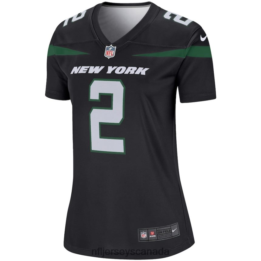 Women New York Jets Zach Wilson Nike Black Legend Jersey Clothing NFL TBXFR63780