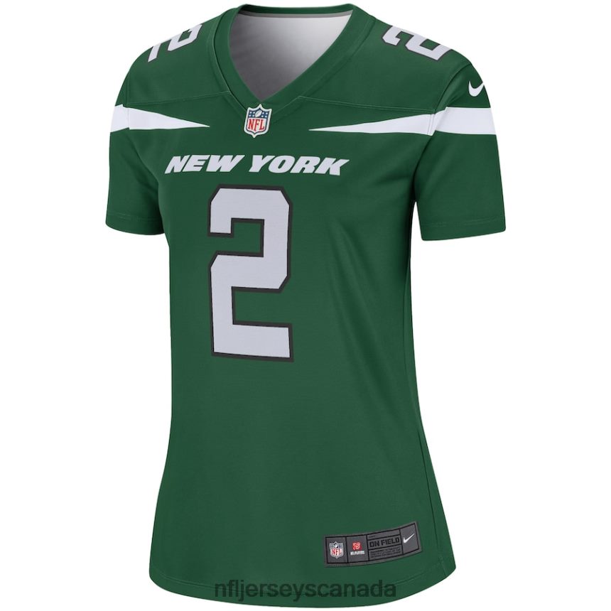 Women New York Jets Zach Wilson Nike Gotham Green Legend Jersey Clothing NFL TBXFR63629