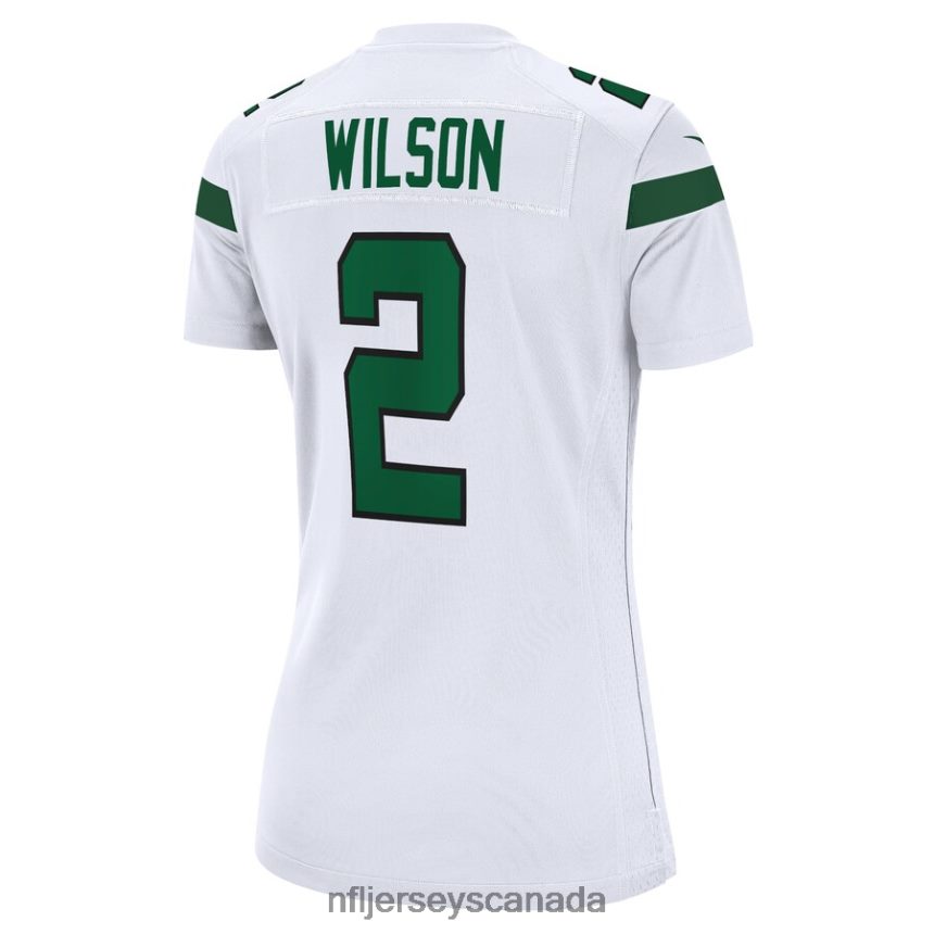 Women New York Jets Zach Wilson Nike White Game Jersey Clothing NFL TBXFR63756