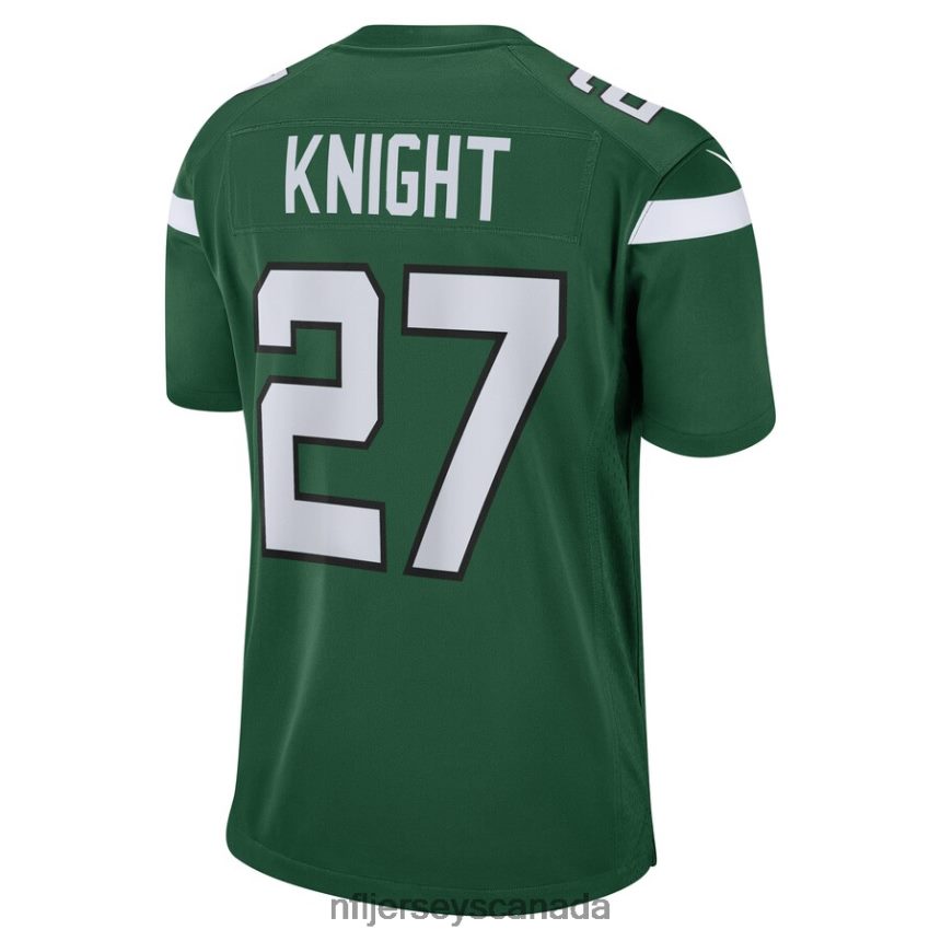 Women New York Jets Zonovan Knight Nike Gotham Green Game Player Jersey Clothing NFL TBXFR63978