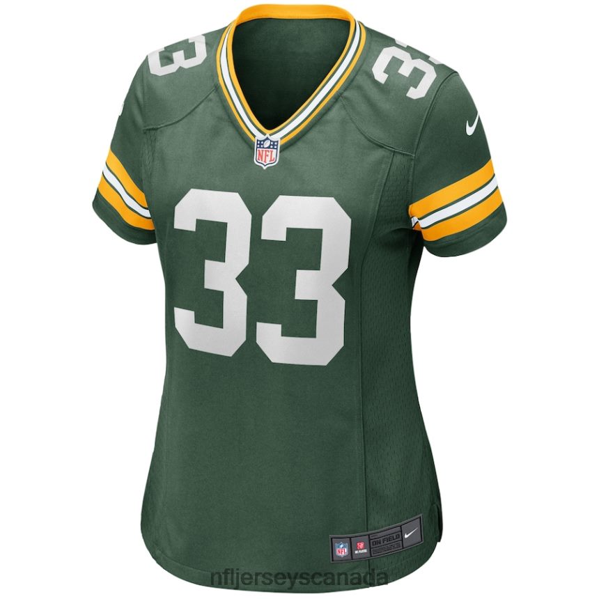 Women Nike Aaron Jones Green Green Bay Packers Game Jersey Clothing NFL TBXFR61117