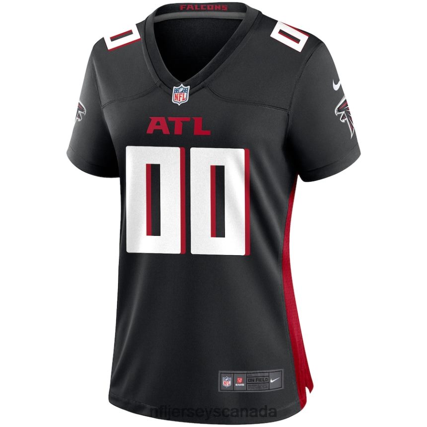 Women Nike Atlanta Falcons Black Custom Game Jersey Clothing NFL TBXFR65719