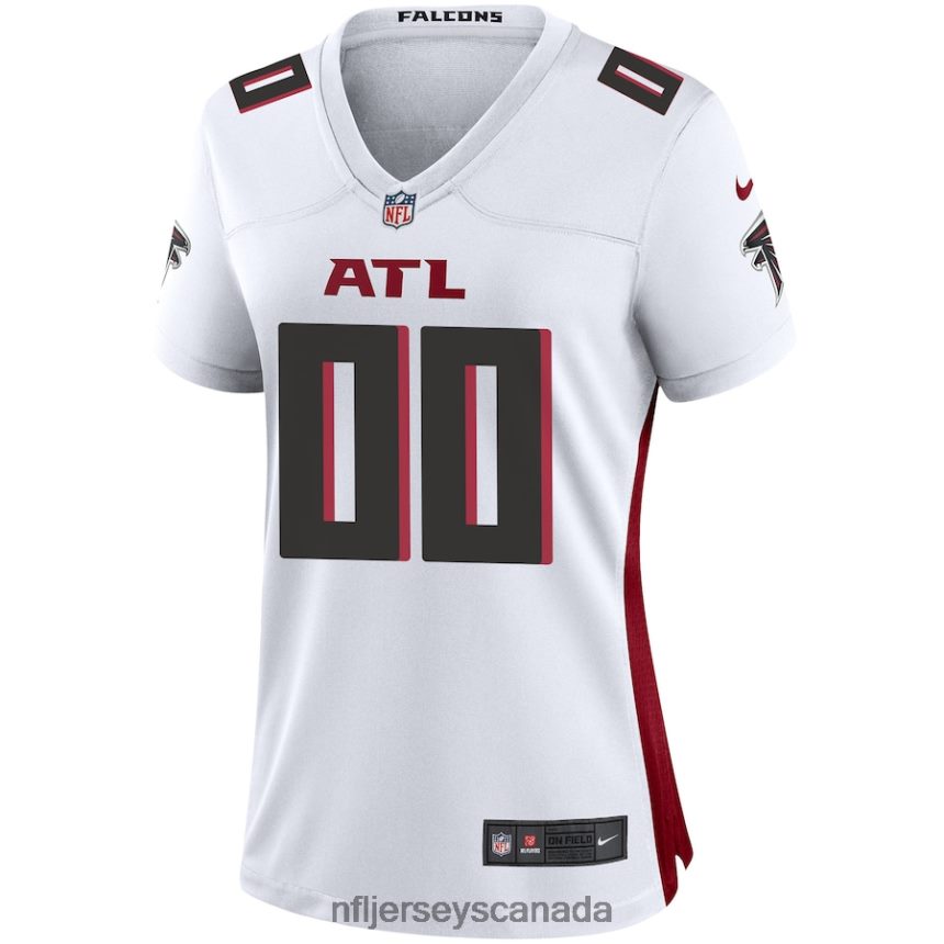 Women Nike Atlanta Falcons White Custom Game Jersey Clothing NFL TBXFR64426