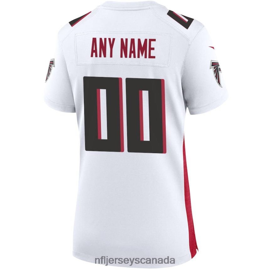 Women Nike Atlanta Falcons White Custom Game Jersey Clothing NFL TBXFR64426