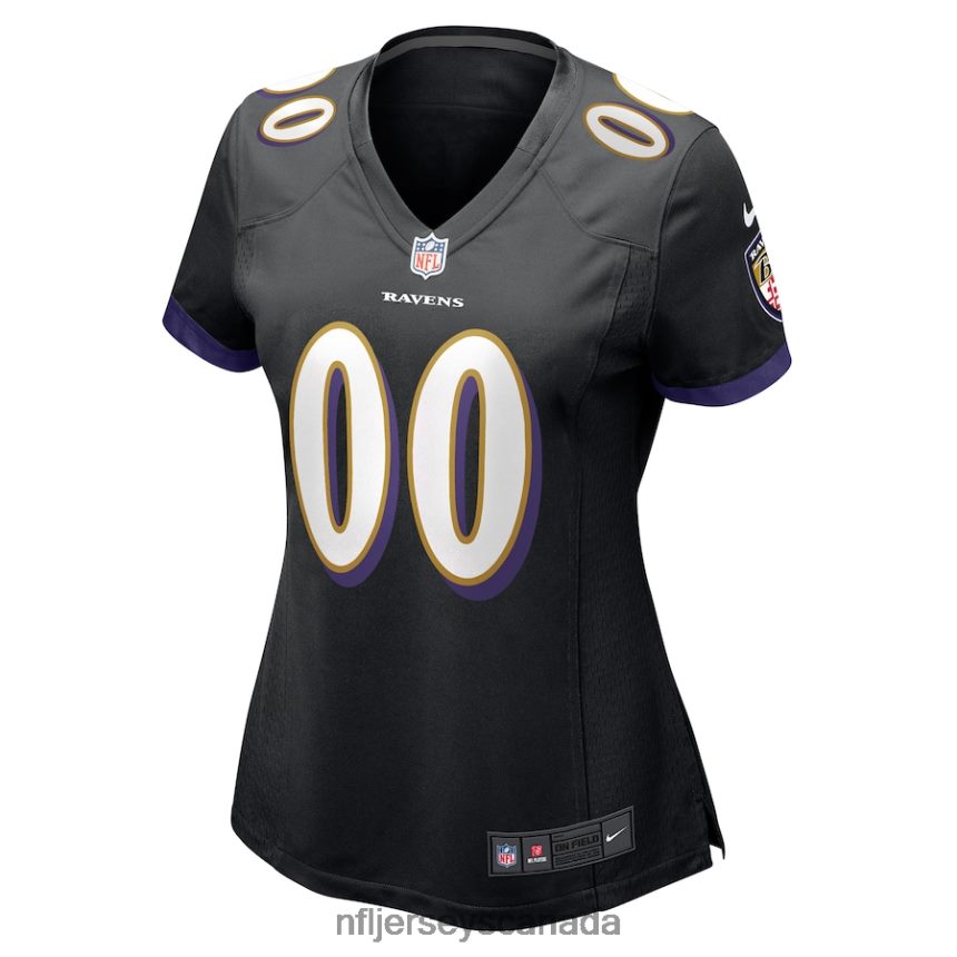 Women Nike Black Baltimore Ravens Alternate Custom Game Jersey Clothing NFL TBXFR65490