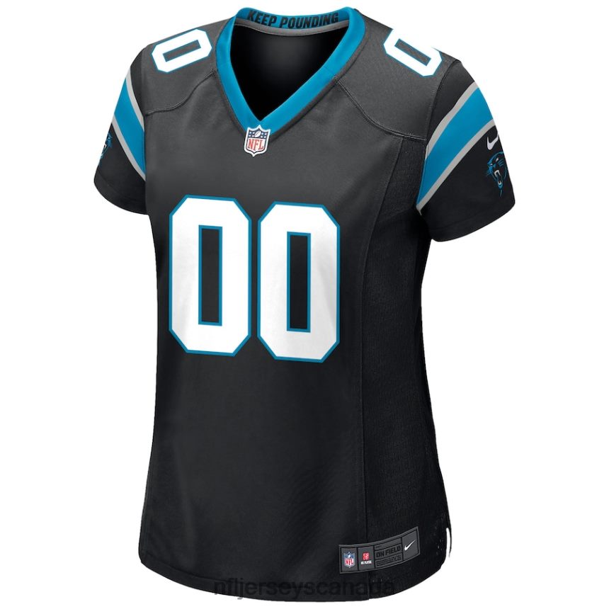 Women Nike Black Carolina Panthers Custom Game Jersey Clothing NFL TBXFR6507