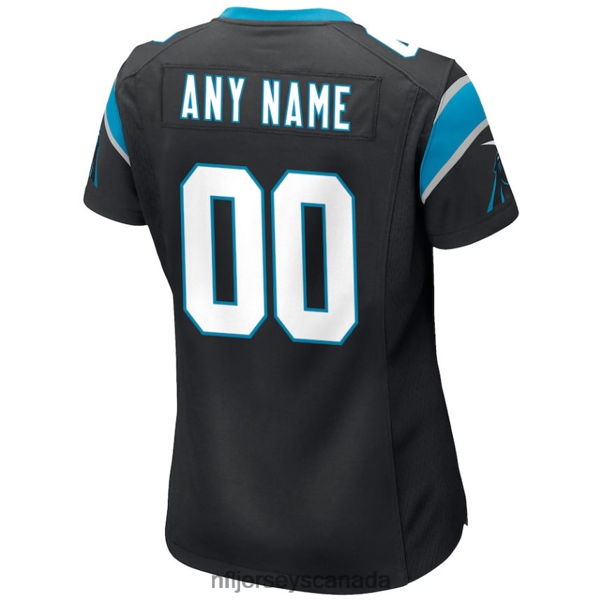 Women Nike Black Carolina Panthers Custom Game Jersey Clothing NFL TBXFR6507