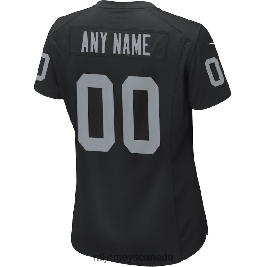 Women Nike Black Las Vegas Raiders Custom Game Jersey Clothing NFL TBXFR6250