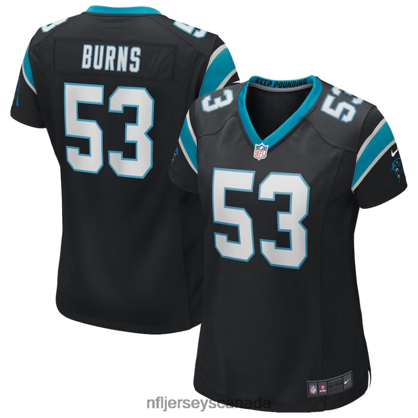 Women Nike Brian Burns Black Carolina Panthers Game Jersey Clothing NFL TBXFR61929