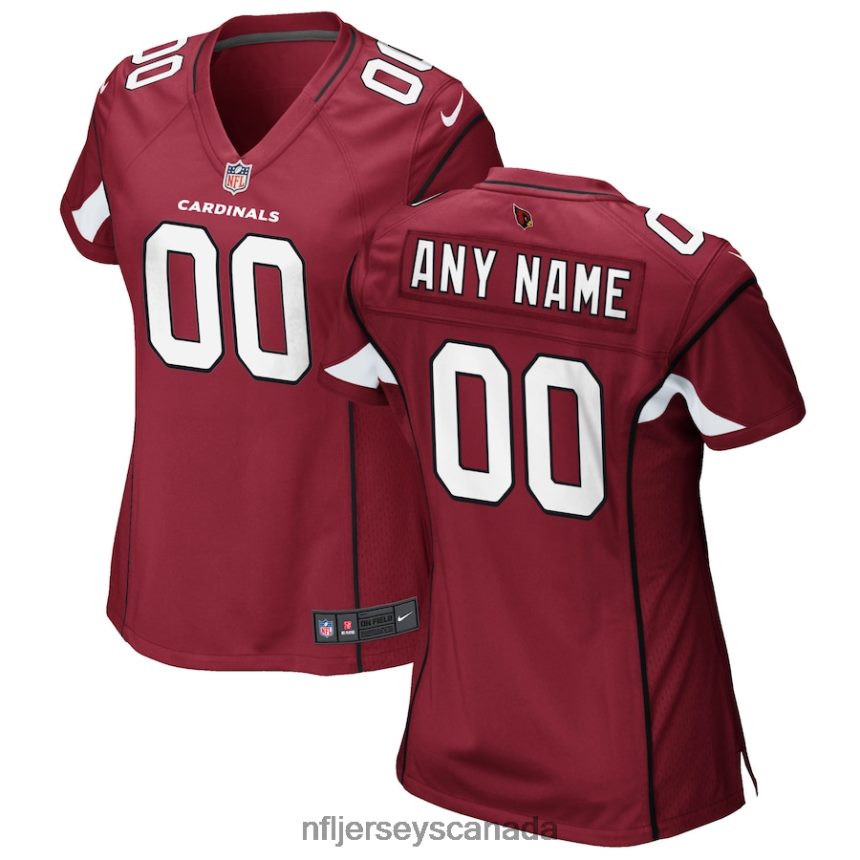 Women Nike Cardinal Arizona Cardinals Custom Game Jersey Clothing NFL TBXFR63227
