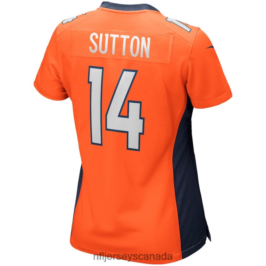 Women Nike Courtland Sutton Orange Denver Broncos Game Jersey Clothing NFL TBXFR64660