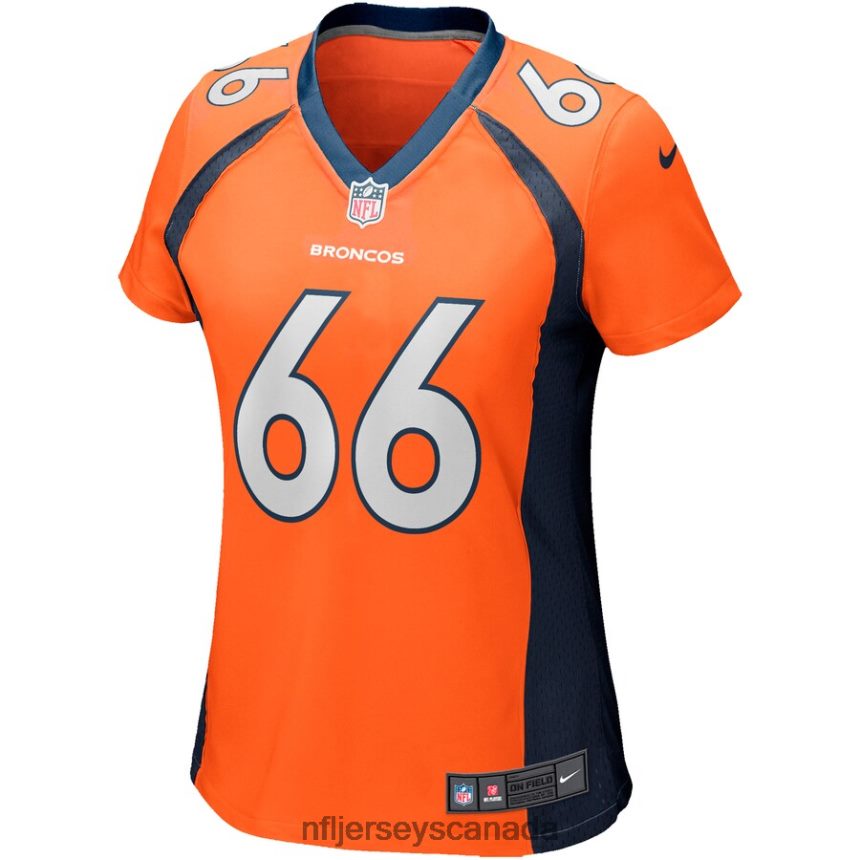 Women Nike Dalton Risner Orange Denver Broncos Game Jersey Clothing NFL TBXFR66156
