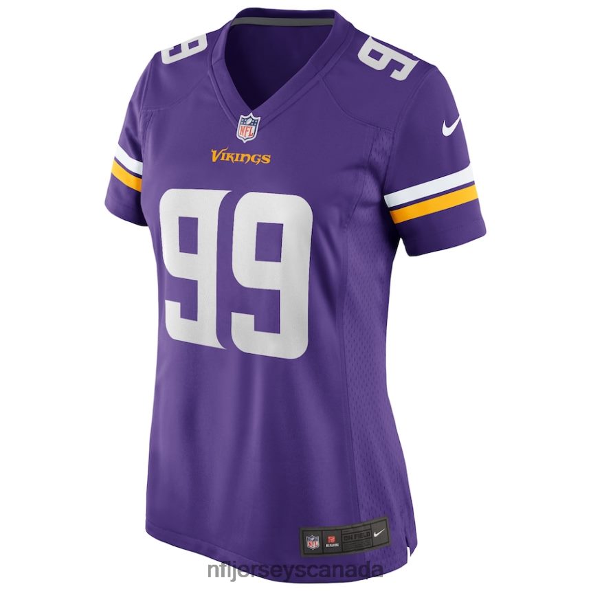 Women Nike Danielle Hunter Purple Minnesota Vikings Game Jersey Clothing NFL TBXFR63995