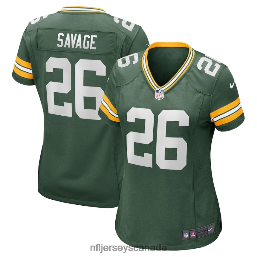 Women Nike Darnell Savage Green Green Bay Packers Game Jersey Clothing NFL TBXFR62270