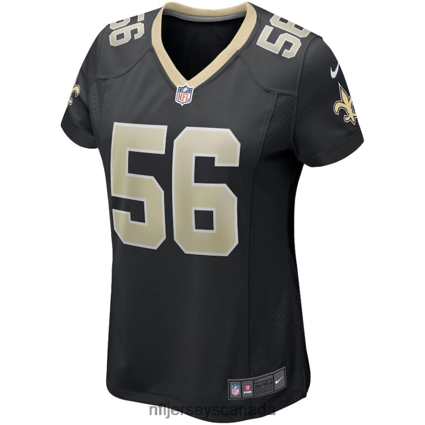 Women Nike Demario Davis Black New Orleans Saints Game Jersey Clothing NFL TBXFR63914