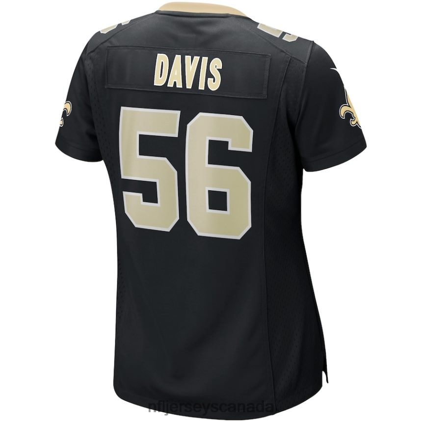Women Nike Demario Davis Black New Orleans Saints Game Jersey Clothing NFL TBXFR63914