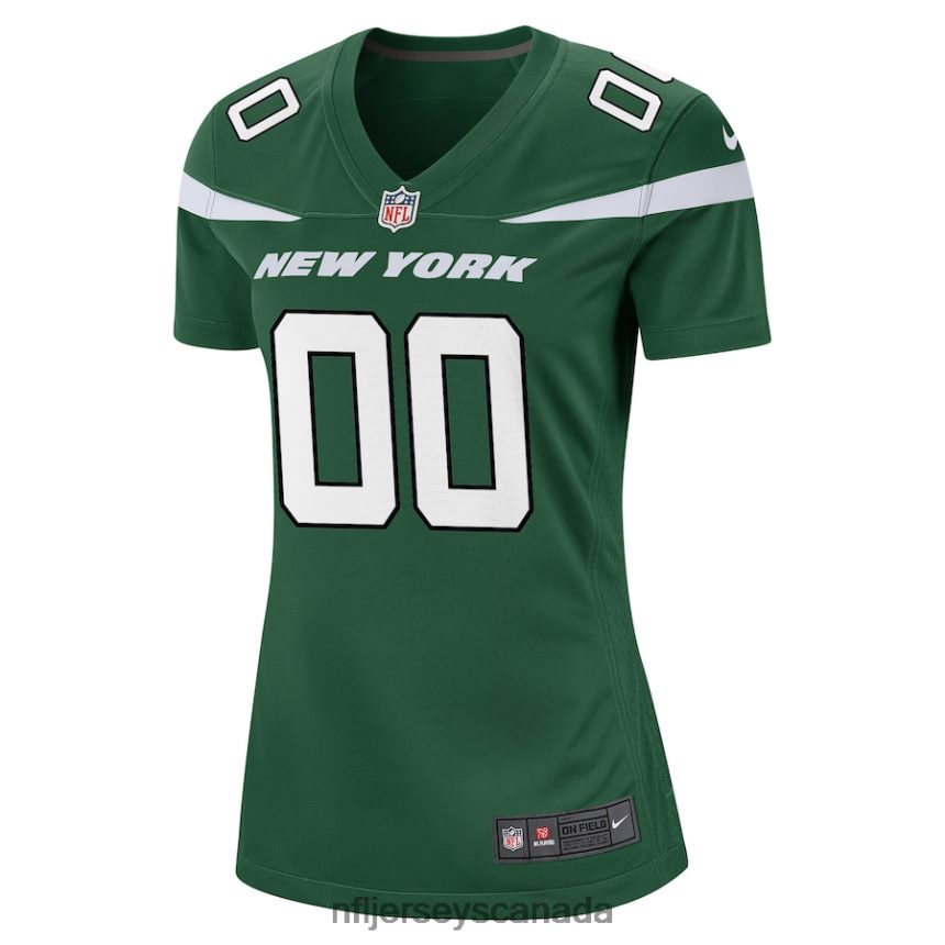 Women Nike Gotham Green New York Jets Custom Game Jersey Clothing NFL TBXFR61637