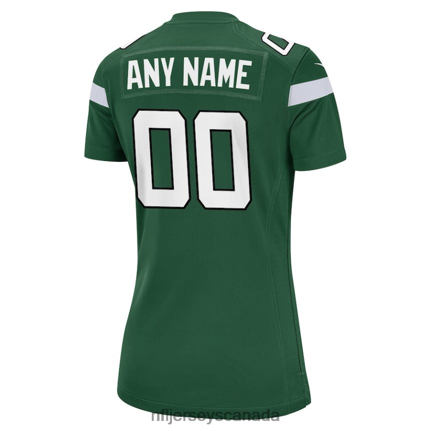 Women Nike Gotham Green New York Jets Custom Game Jersey Clothing NFL TBXFR61637
