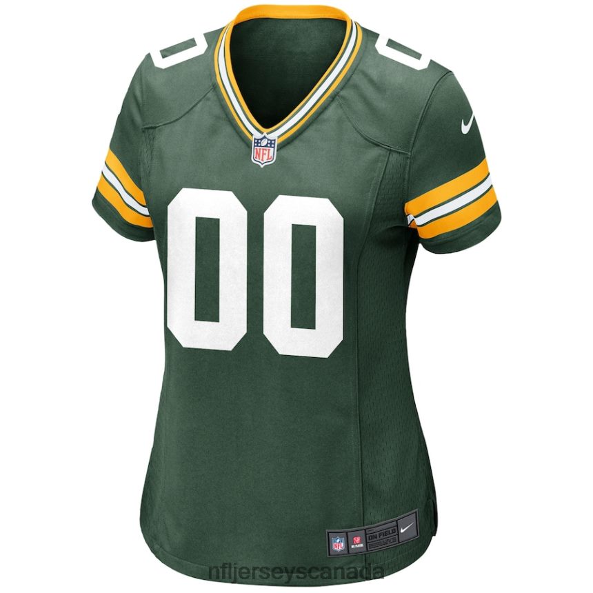 Women Nike Green Green Bay Packers Custom Game Jersey Clothing NFL TBXFR61043