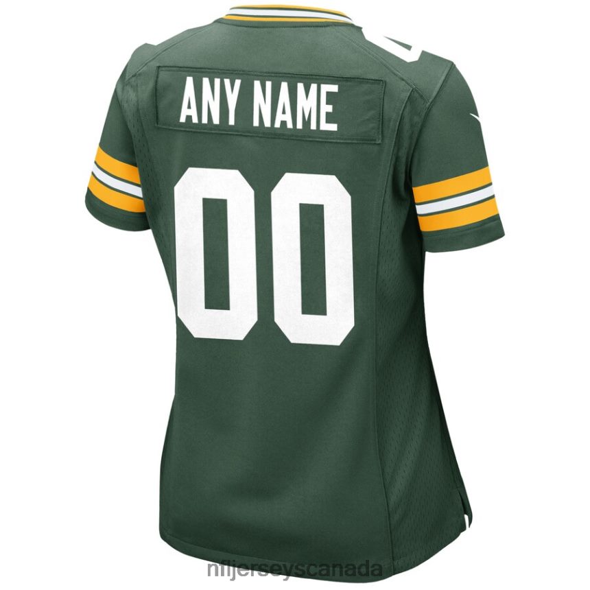 Women Nike Green Green Bay Packers Custom Game Jersey Clothing NFL TBXFR61043
