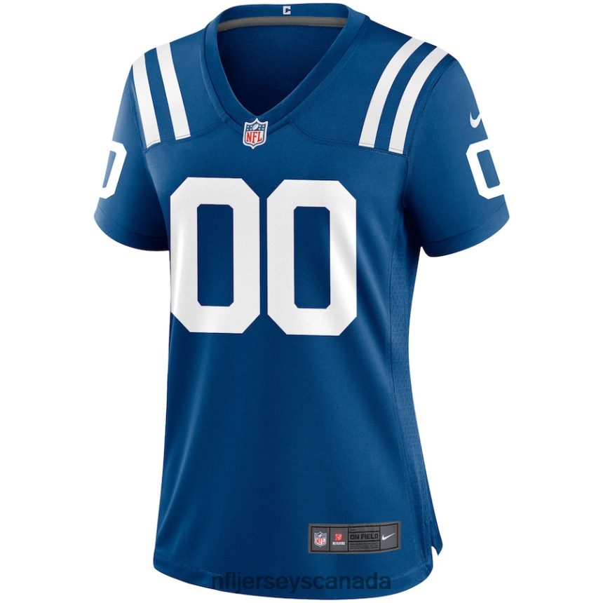 Women Nike Indianapolis Colts Royal Custom Game Jersey Clothing NFL TBXFR6849